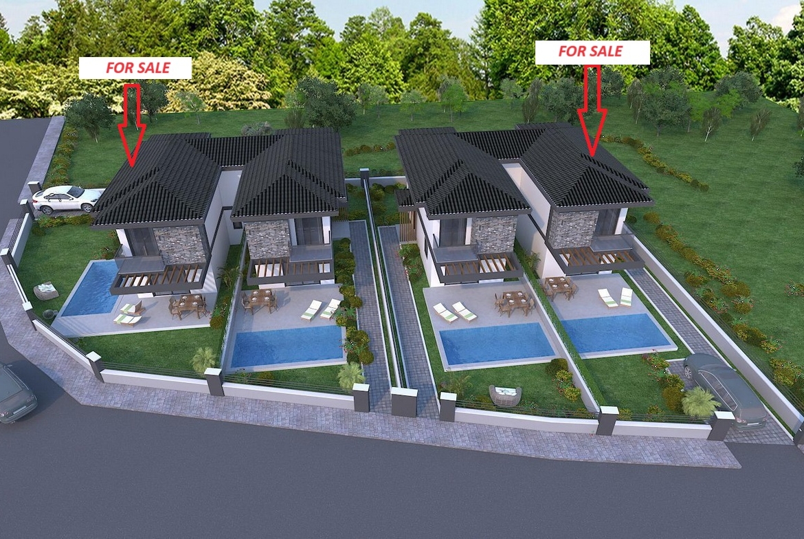 Exclusive Off-Plan Villas with Private Pools and Lush Gardens in Uzumlu, Fethiye