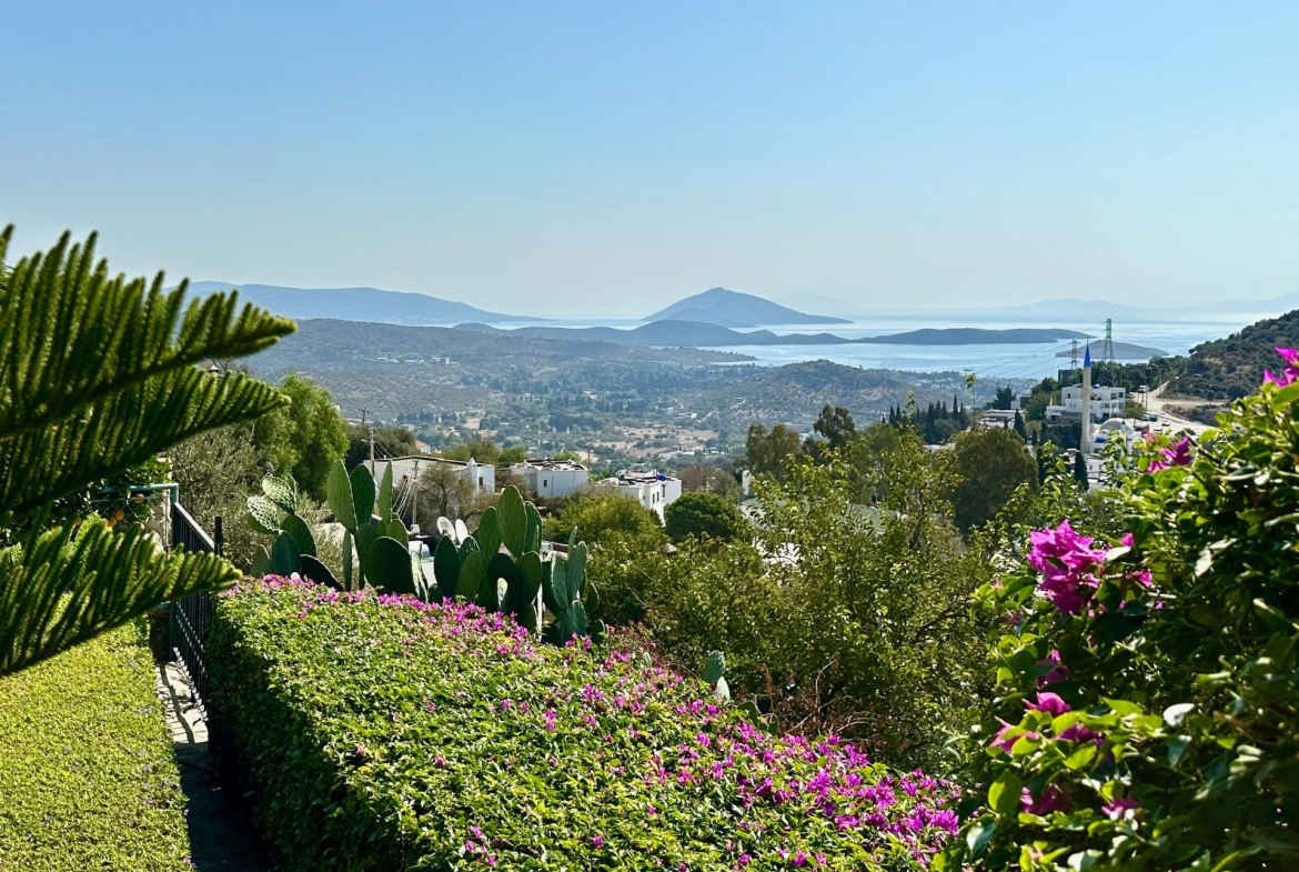 Elevated Oasis with Stunning Panorama in Yalikavak, Bodrum