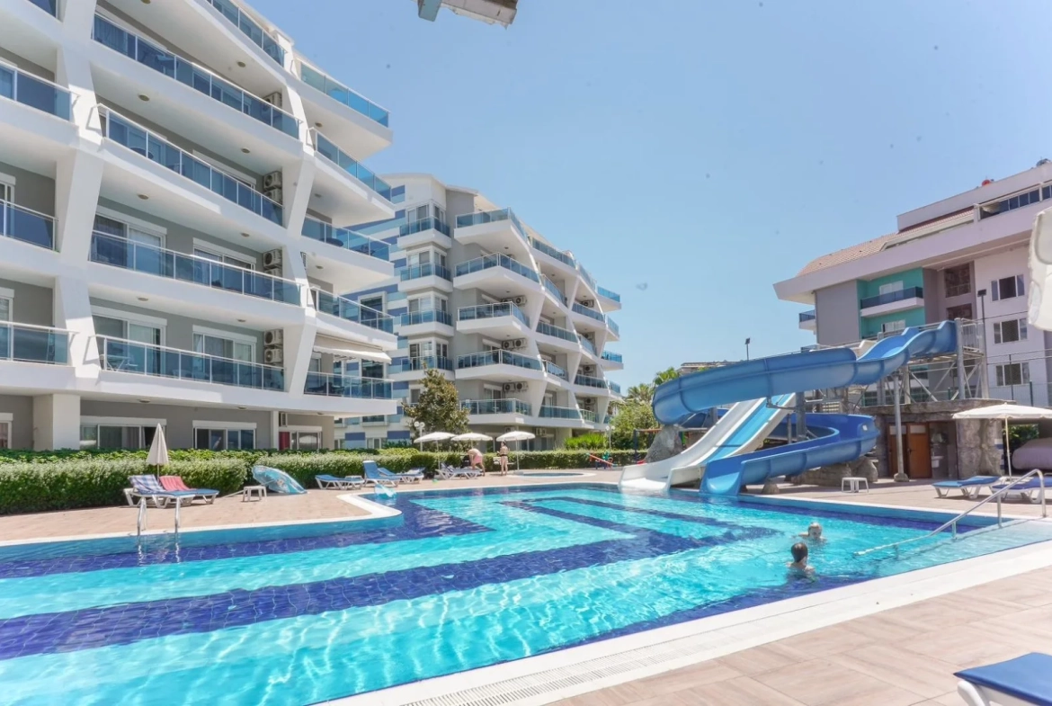 Fully Furnished 1 Bedroom Modern Apartment for Sale in Oba, Alanya