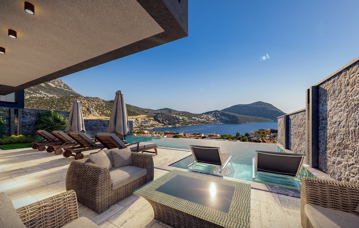 Luxurious 5-Bedroom Kalkan Detached Villas with Private Pools