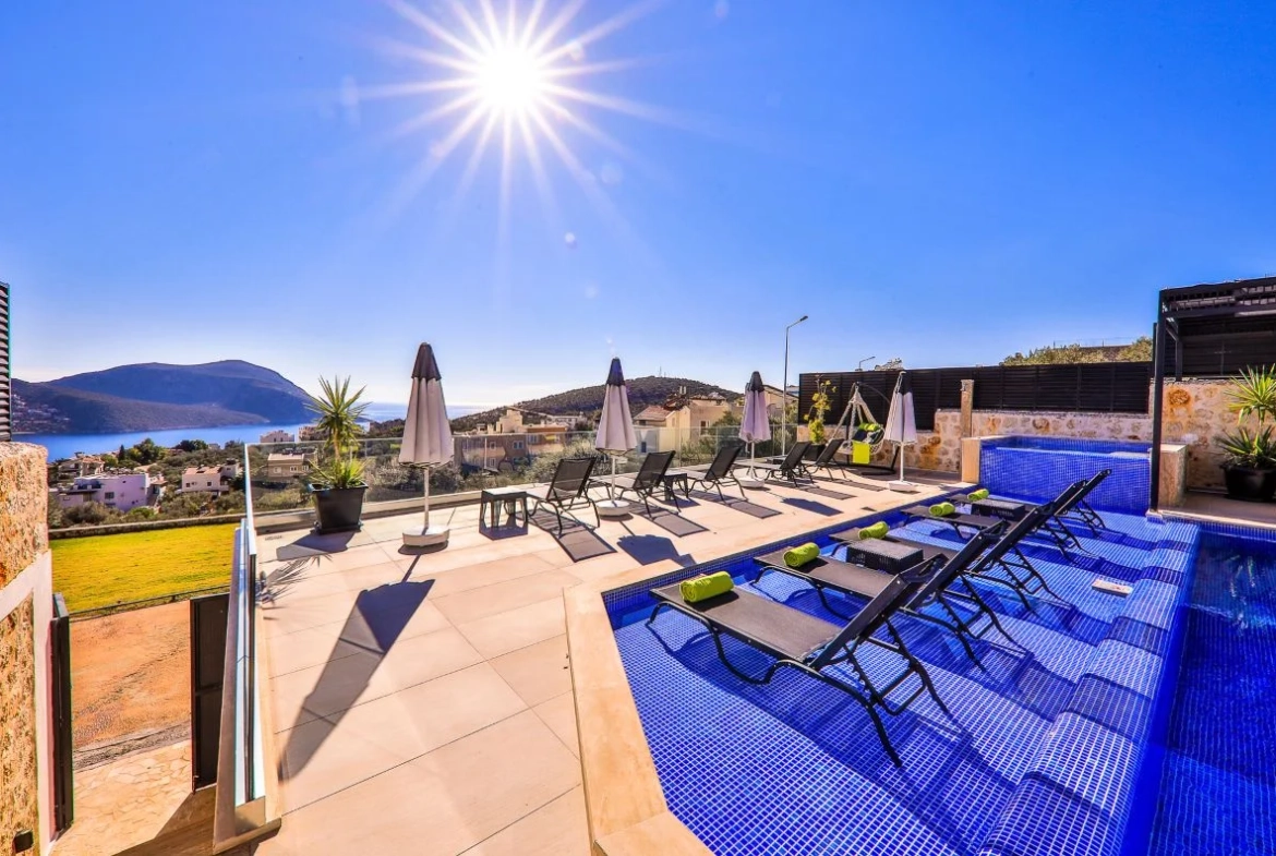 Lavish Seaside Living Fully Furnished 5-Bedroom Villa for Sale in Kalkan