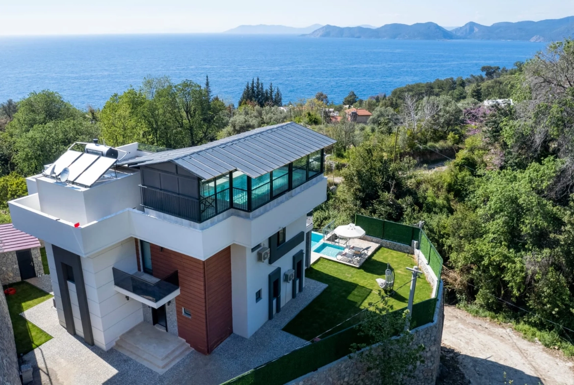 Luxurious Seafront Villa Embraced by Nature in Faralya, Fethiye